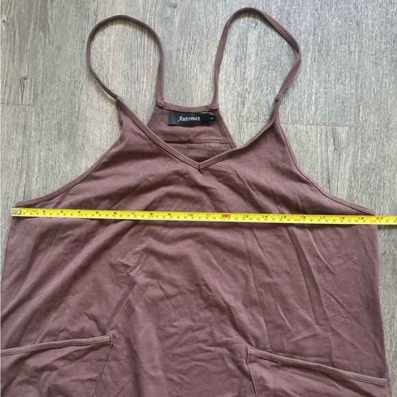 Women's Brown Jumpsuit - Picture 3 of 5